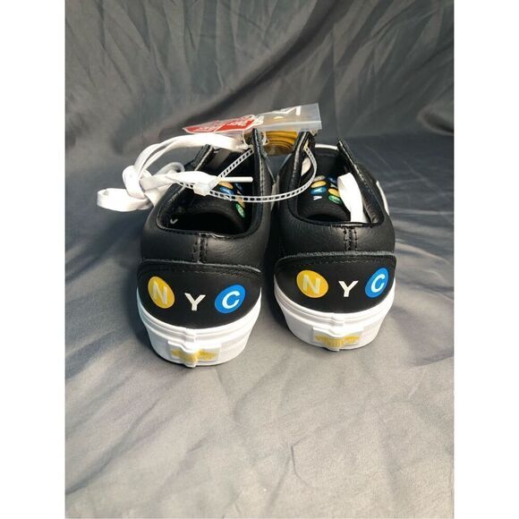 VANS OLD SKOOL NYC 66 BLACK LEATHER SIZE 5.5 MEN'S/ 7 WOMEN'S - Picture 3 of 5